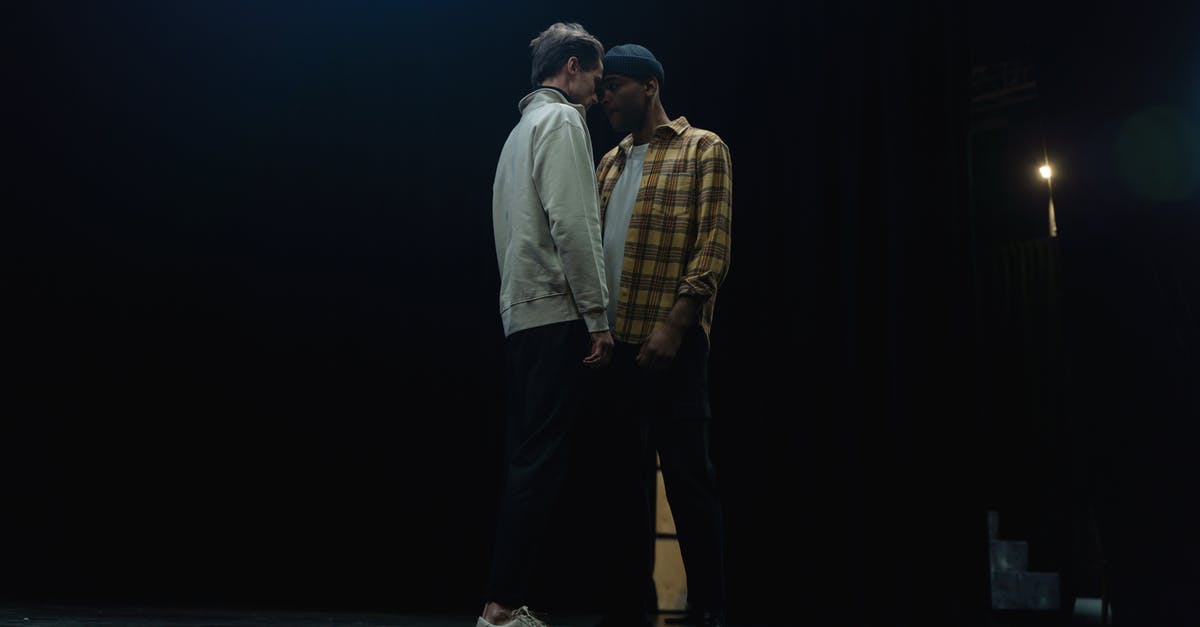 Actors acting the real actors inside a movie? - Two Men Acting On Stage