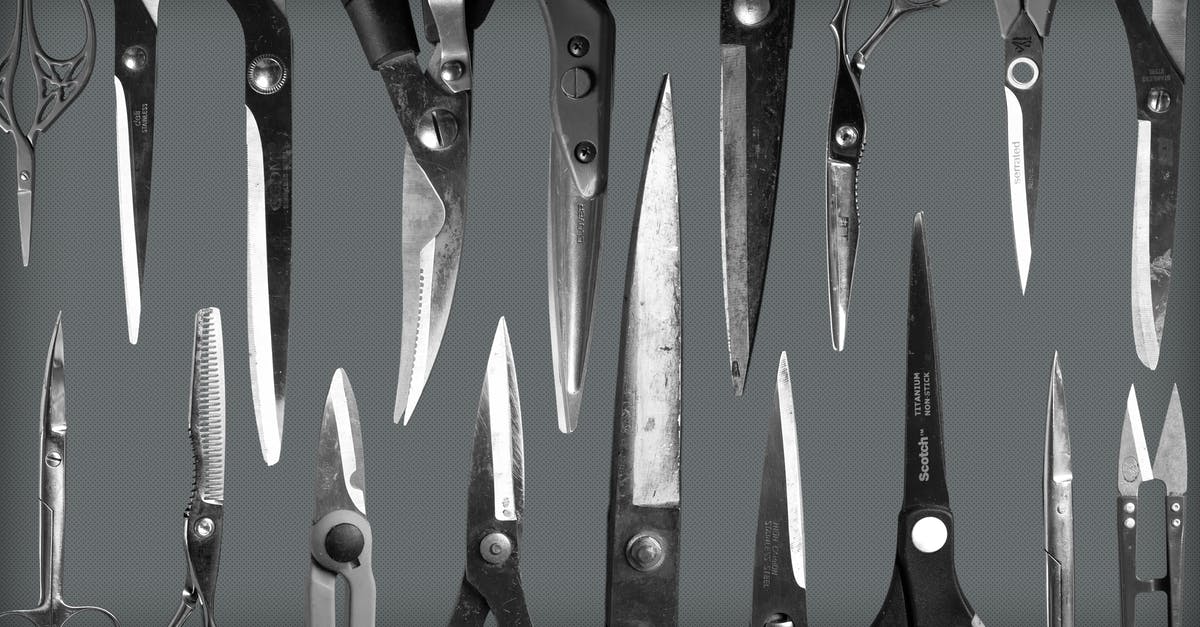 Alternate conclusions of The Usual Suspects - A Set of Assorted Pairs of Scissors Arranged Alternately