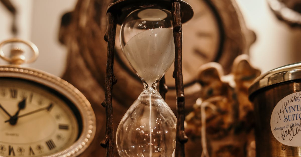 Ambiguous Countdown Conundrums? - Shallow Focus of Clear Hourglass