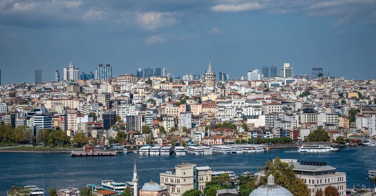 Are all JMC ships red? - Cityscape of Istanbul, Turkey