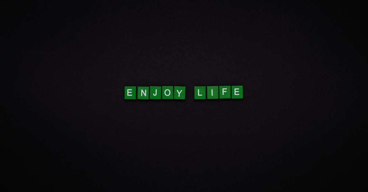Are the Martians saying "Ut" or "Ack"? - Enjoy Life Text On Green Tiles With Black Background