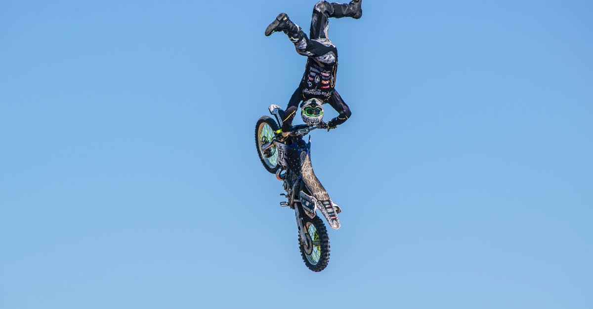 Are the stunts staged or spontaneous? - Man Riding Motocross Dirt Bike Doing Stunts
