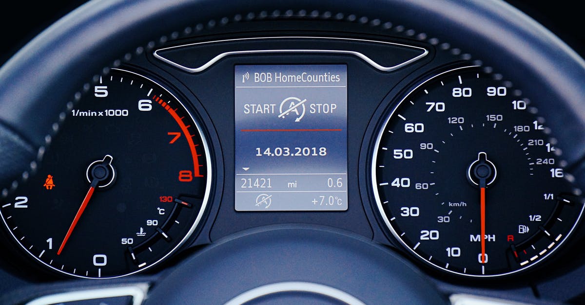 Are there any real-world equivalents to spitting fuel into the engine? - Black Car Instrument Cluster Panel