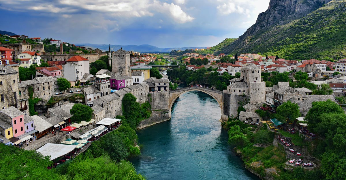 Are those historical portrayal 100% or mostly real? - Aerial View of The Arch Stari Most, or Old Bridge, Crossing the Neretva River.in Bosnia and Herzegovina