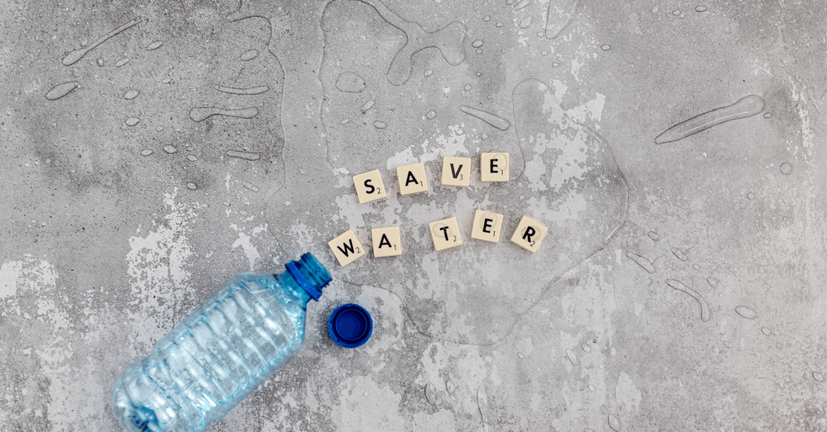 Bottle cap in Back to the Future - Cubes with letters and plastic bottle with spilled water