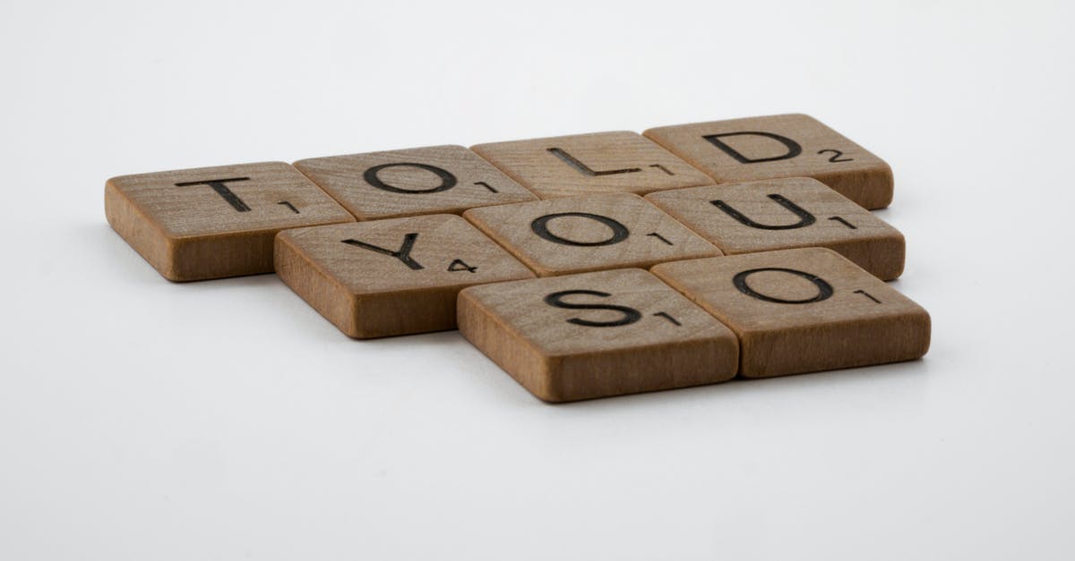 Carson: "It was so X"; Audience: "How X was it?" - A Told You So Quote on Wooden Scrabble Pieces