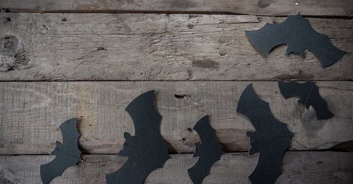 Common patterns in each season of The Black Adder? - Black Paper Bats Decors on Wooden Table