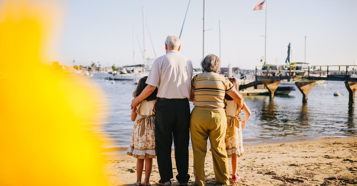Contradiction on the people in the future's views regarding the grandfather paradox - Grandparents With Their Granddaughters Standing By The Shore