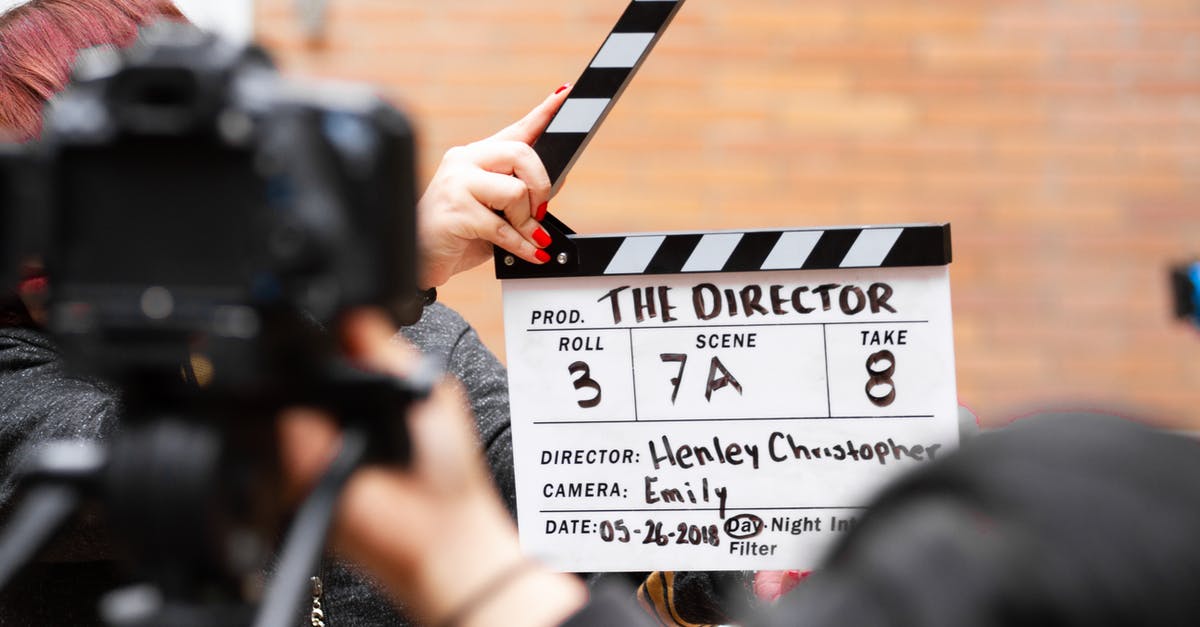 Copyrighted Filming Techniques - Man Holding Clapper Board