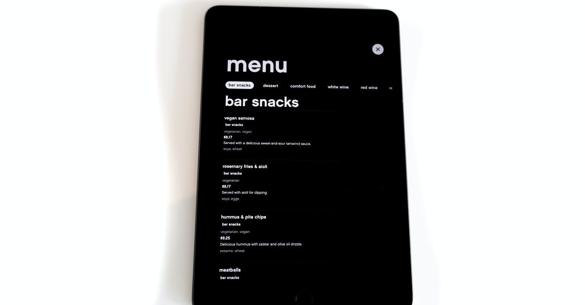 Default choices in "Bandersnatch" - Menu on Tablet Computer 