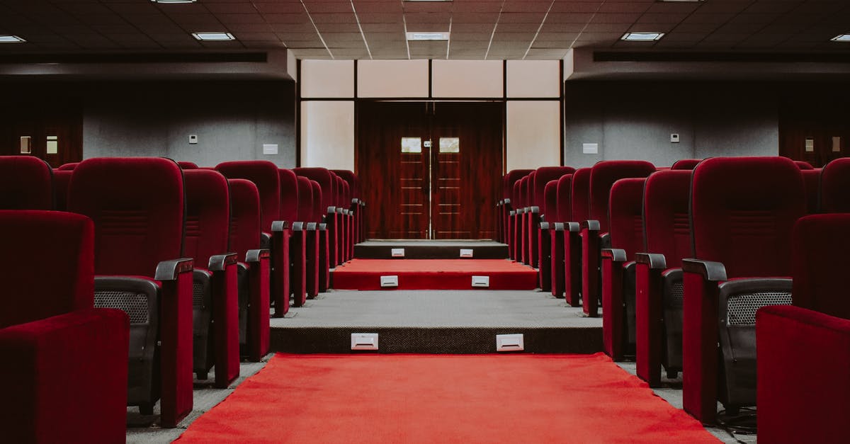 Did any theatre get all endings to Clue? - Red and Black Chairs Inside Room