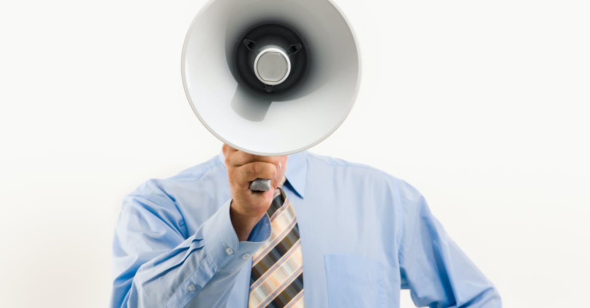 Did Brazil carry a disclaimer about its uncomfortably loud volume? - Man Holding a Megaphone