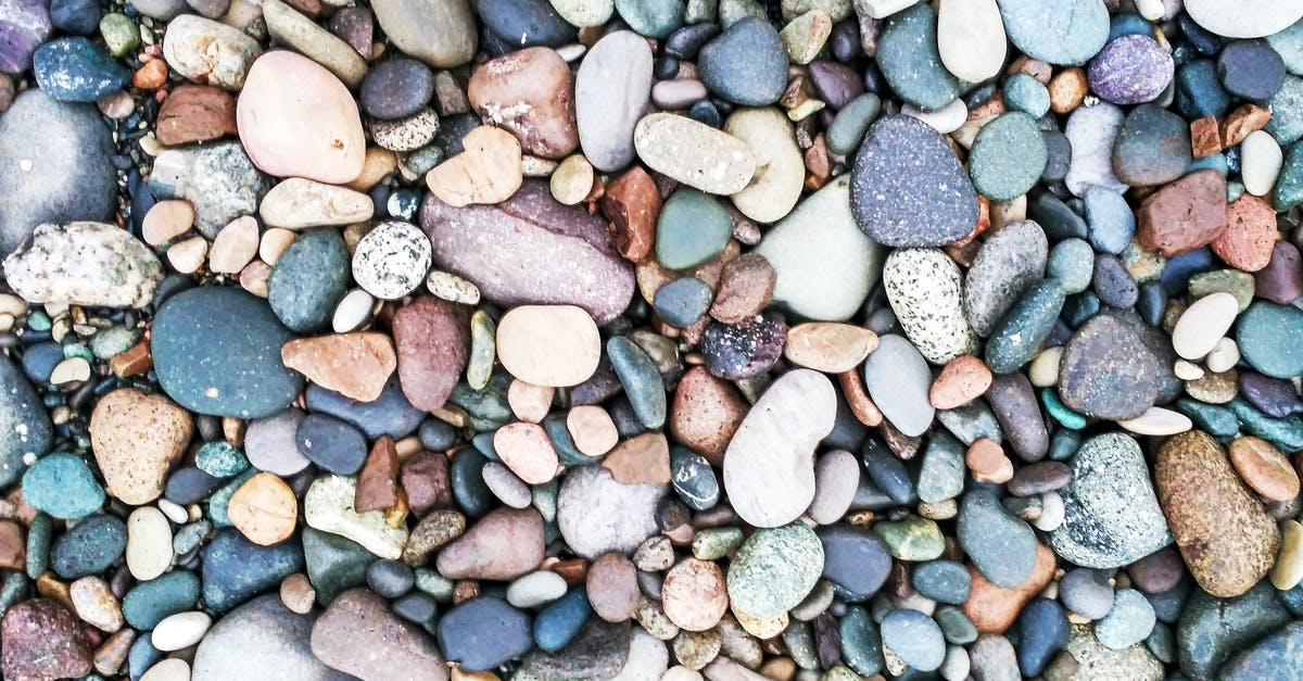 Did someone arrange rocks in a U shape? - Assorted Colored Rocks