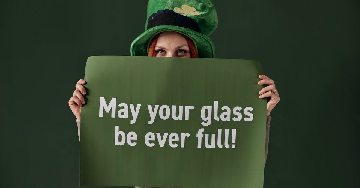 Did someone ever refer to Patrick Jane as Mentalist? - Woman Holding a Placard for Saint Patrick's Day