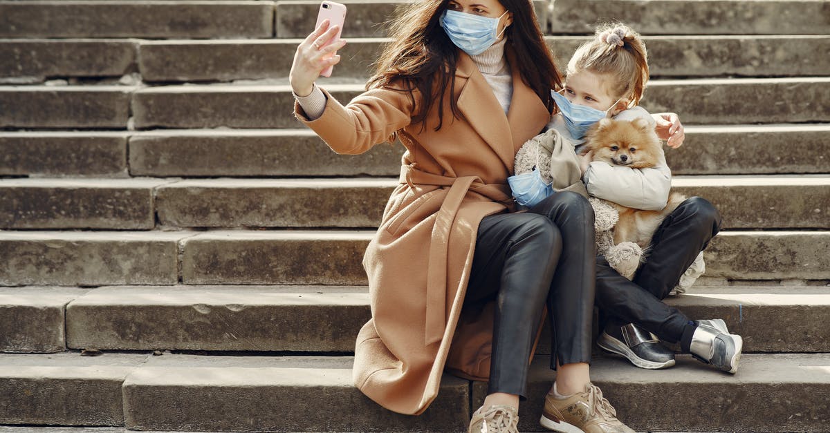 Did The Doctor use a full regeneration cycle? - Full body of female and adorable little girl in casual clothes and medical masks sitting on steps with toy in mask and cute dog taking photo on smartphone