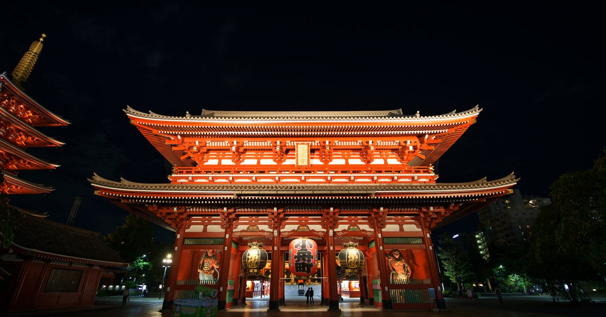 Did the documentary parts of The Mysterious Cities of Gold air in the UK, Japan and US? - Hozomon Gate in Tokyo at Night