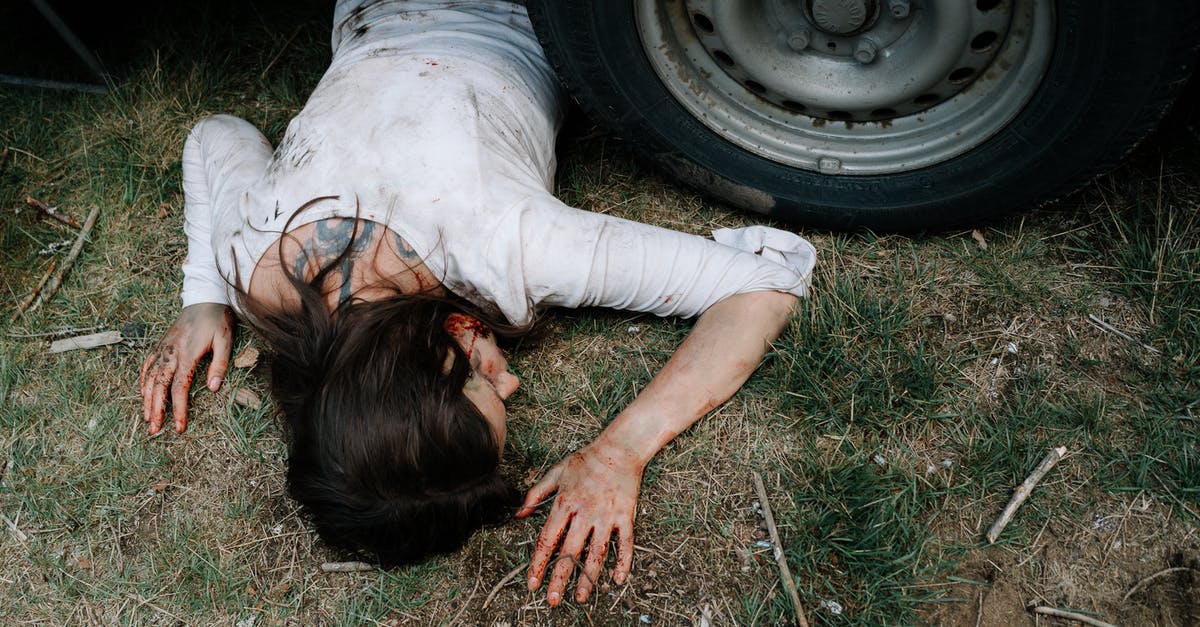 Did the murder really occur in Censor? - Dead Woman lying underneath a Car 