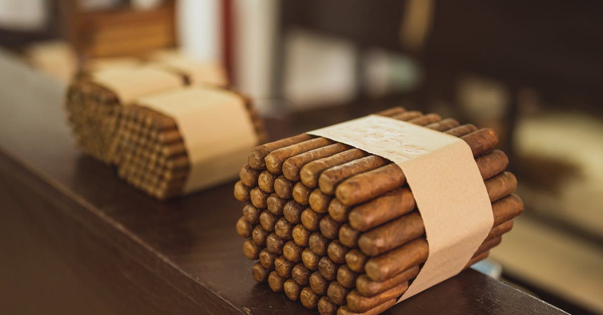 Did the tobacco industry fund MIB 1 and 2? - Stacks of raw packed cigars in fabric