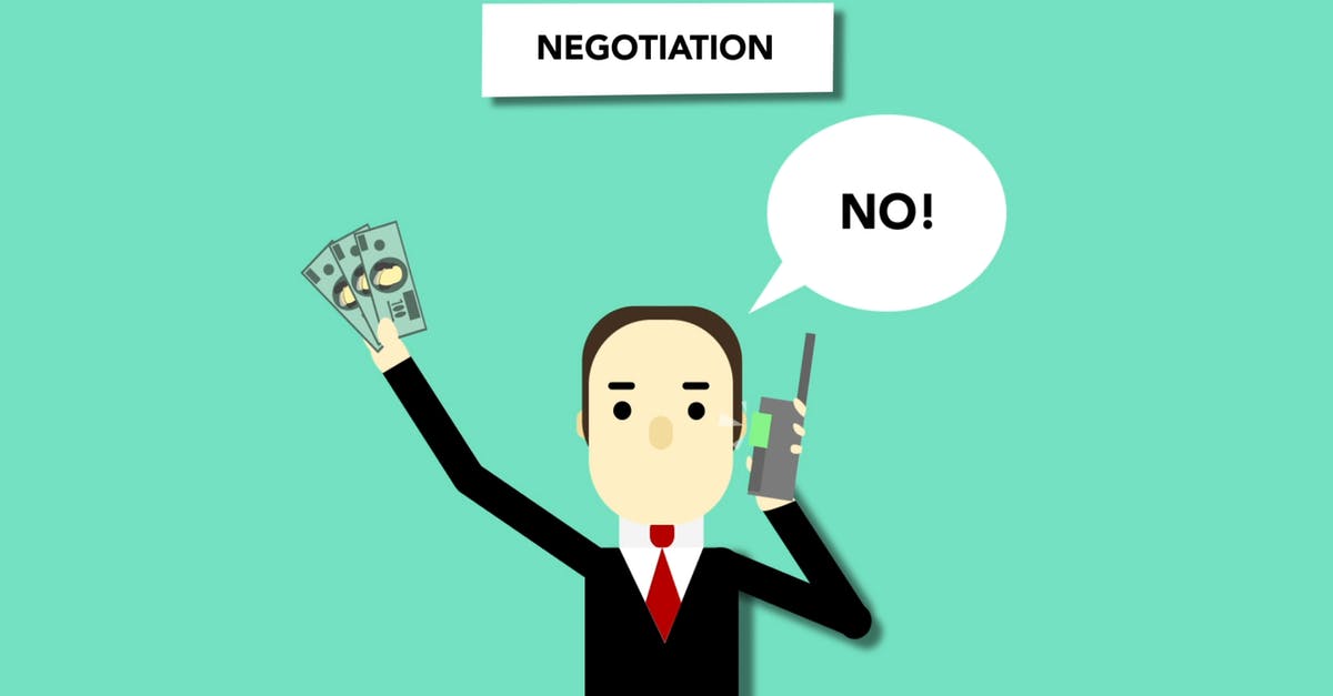 Did the Tuckersoft director give enough money to the intern? - Concept illustration of man with money saying no to offer during business negations on phone