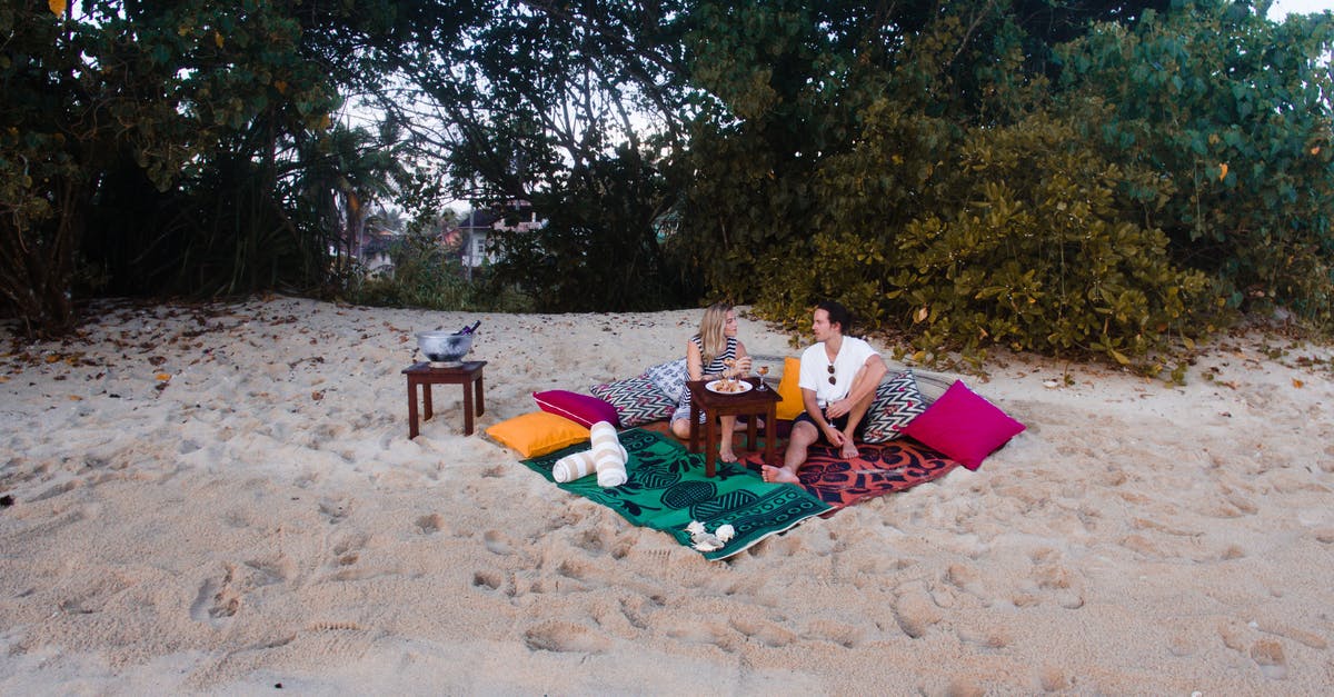Do astronauts really have to pay for pillows and blankets as shown in Ad Astra? - A Couple Having a Picnic on the Beach
