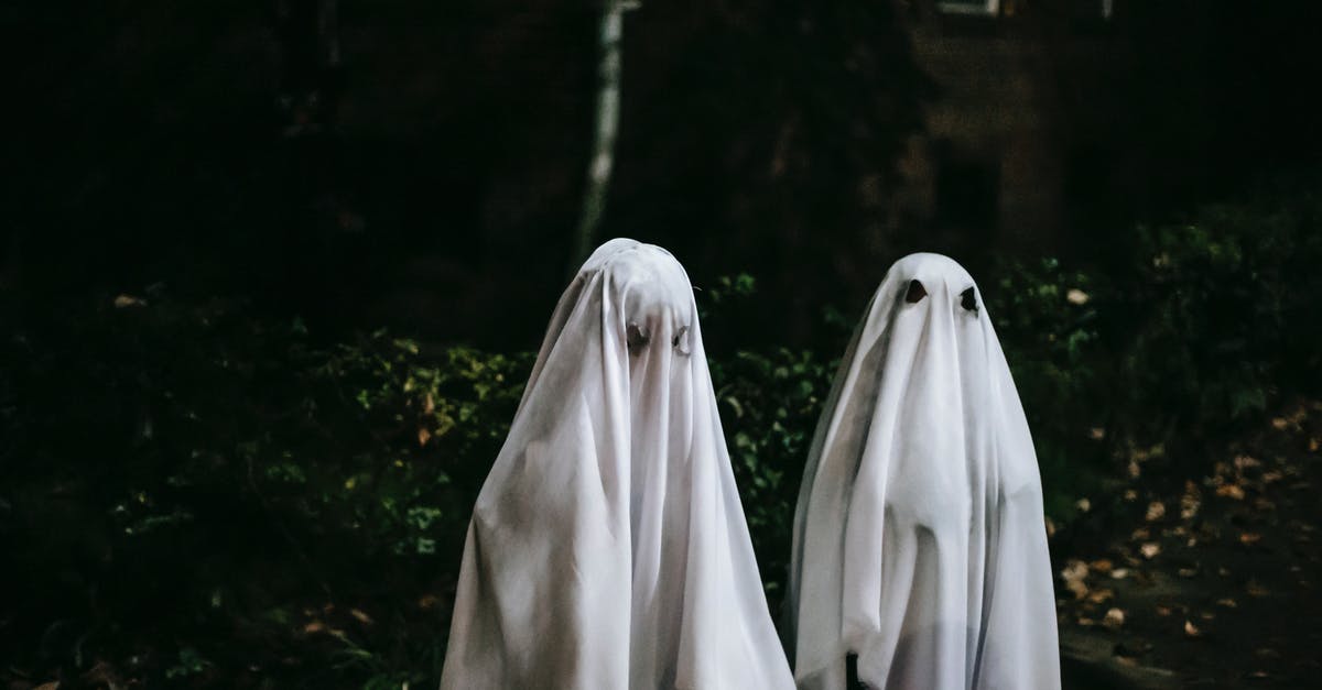 Do you know the name of this ghost town movie? [closed] - Anonymous friends in phantom costumes with holes for eyes spending time together on Halloween night in city