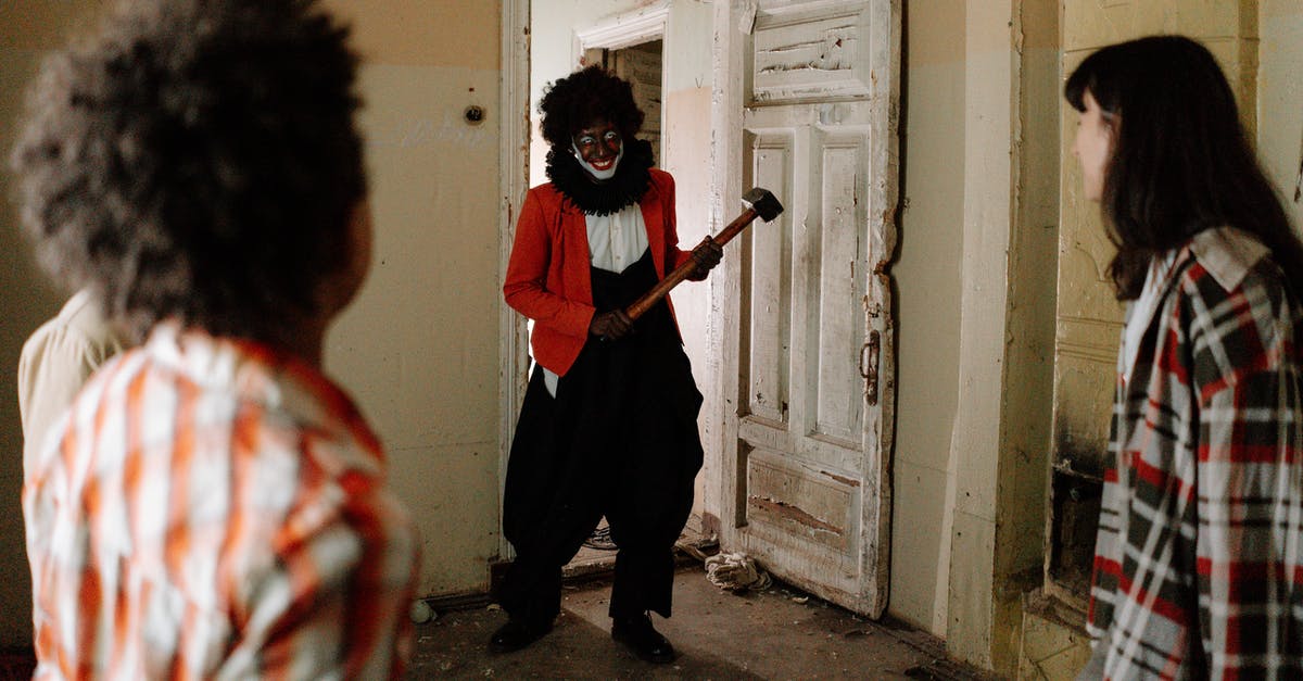 Does every kid see the same thing haunting them? - A Scary Clown Attacking the Teens Inside the Abandoned Building