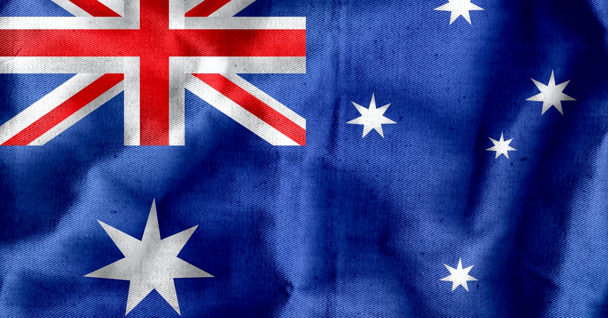 Does Q in Star Trek always have blue lips? - Textile Australian flag with crumples