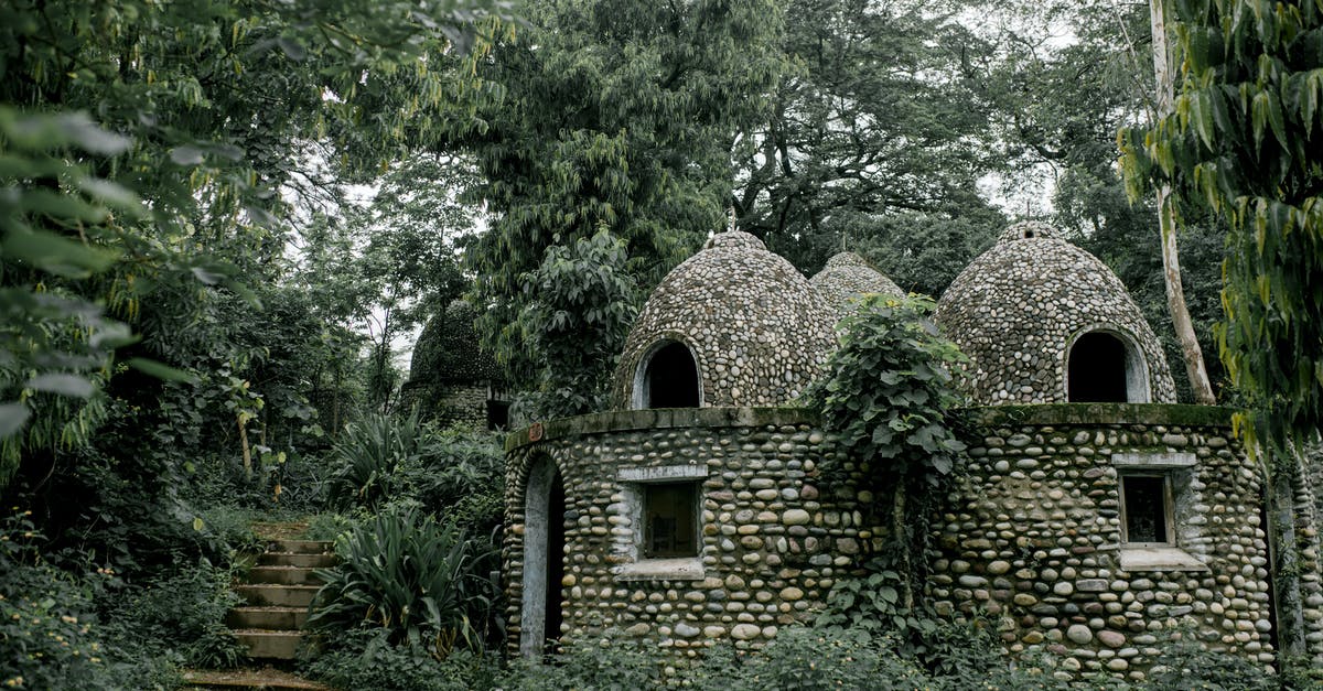 Does the Forest Spirit die at the end of Princess Mononoke? - Old stone Buddhist meditation house in green garden