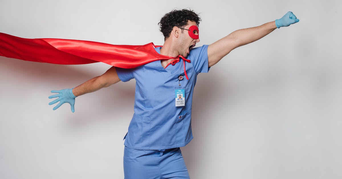 Emotional immaturity of comic-book version of superhero Shazam - Expressive doctor in superhero costume