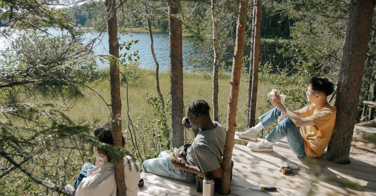 Ending of Eden Lake - People Sitting on Wooden Bench
