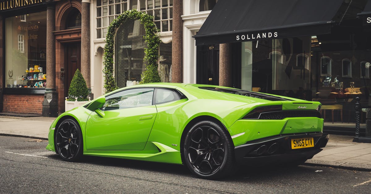 Ending of Whiplash...revenge or not? - Photo of Parked Lime Green Lamborghini