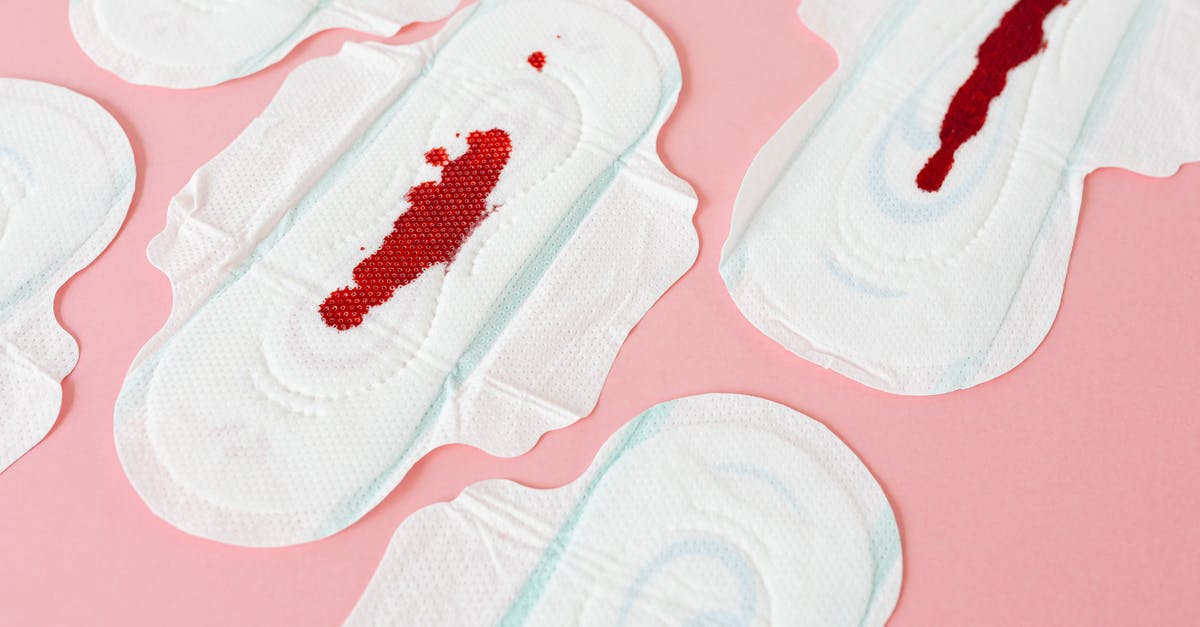 Explanation of the blood on Marta Cabrera's shoe - White and Red Sanitary Napkin