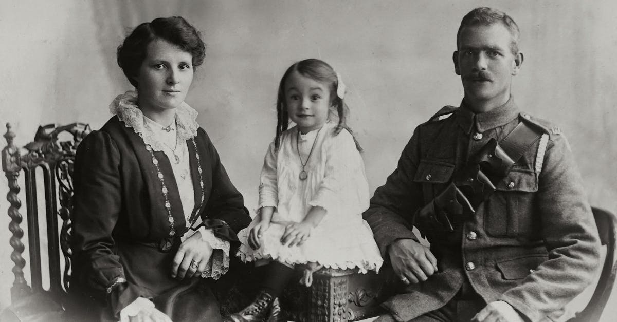 Family History of Drax The Destroyer - Photo Of A Military Man With His Family