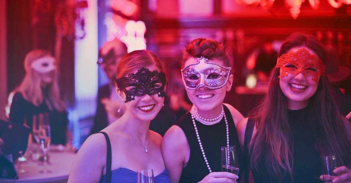 Film about a dad who lost his son in Halloween party [closed] - Photo of Women Wearing Masks