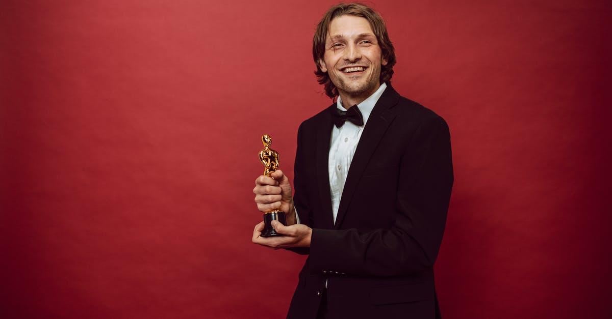 First Best Actor Oscar for war movie - A Proud Actor Holding His Trophy