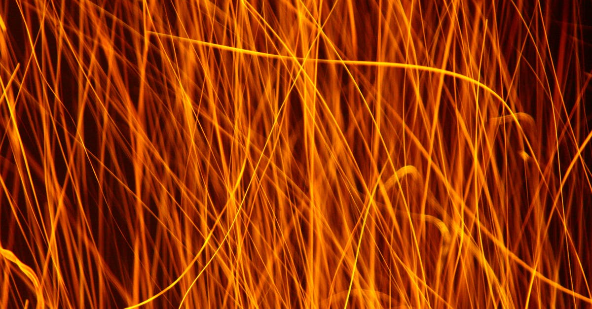Flames in Peaky Blinders - Orange Lights on Black Background