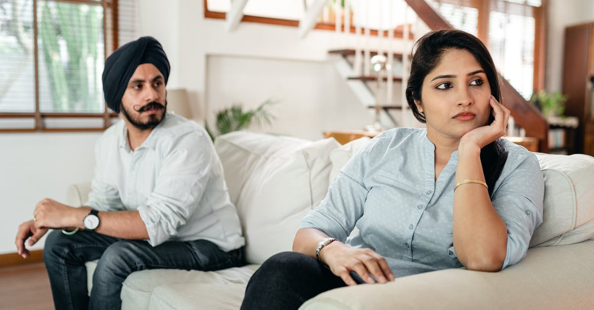 Has The Academy ever addressed the issue with acting categories being gender separated? - Upset young Indian couple having argument while sitting on couch
