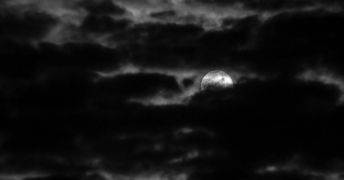 High Moon (The Lotus Caves) Floating Eyeballs - Moon shining through dark cloudy sky