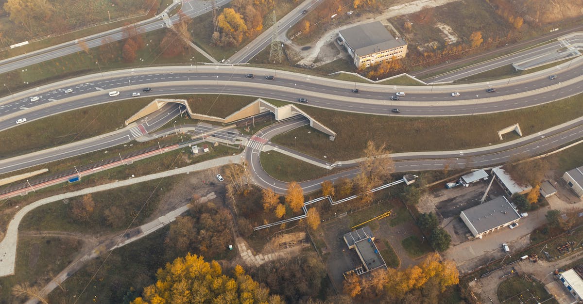 How are flyover sequences shot? - Aerial View Of Flyover And Highways