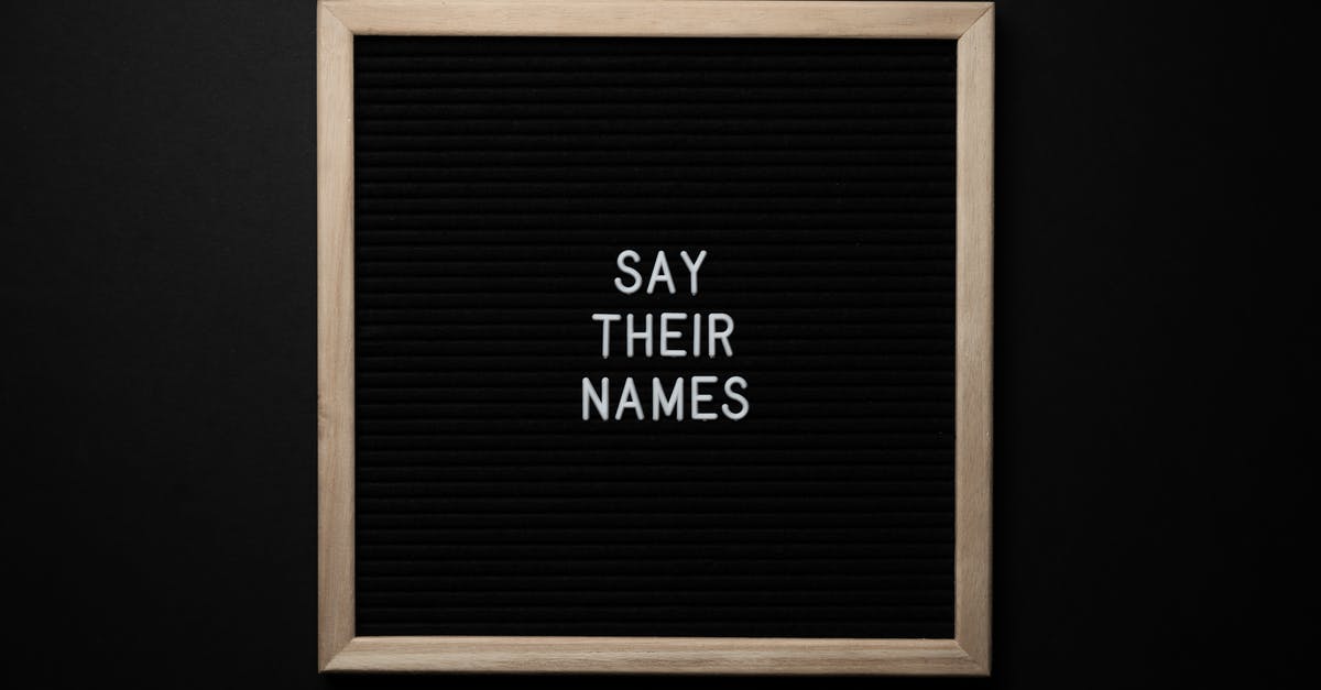 How can "Shazam" say his name without changing? - Top view composition of black framed photo with white text Say Their Names placed on black background