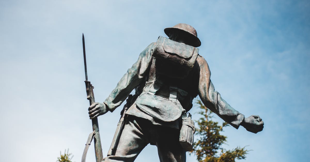 How come this Extremis Soldier died so easily? - A Sculpture of a Soldier Holding a Rifle
