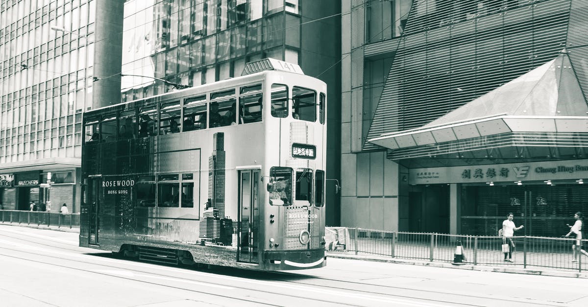 How did Emmet build the Double Decker couch? - Double Decker Tram Black and White Photo