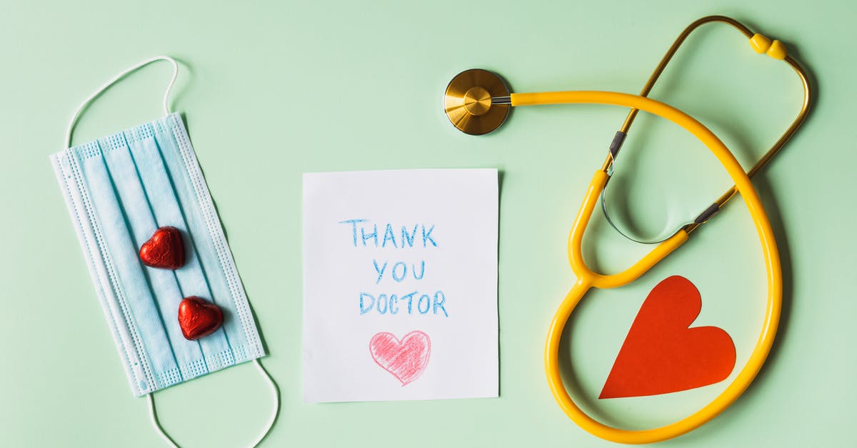 How did John Quincy get informed about the availability of a heart donor? - Thank you Doctor Note next to a Face Mask and a Stethoscope