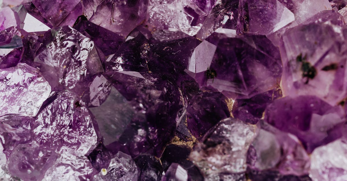 How did Lark prepare this? - Set of shiny transparent amethysts grown together