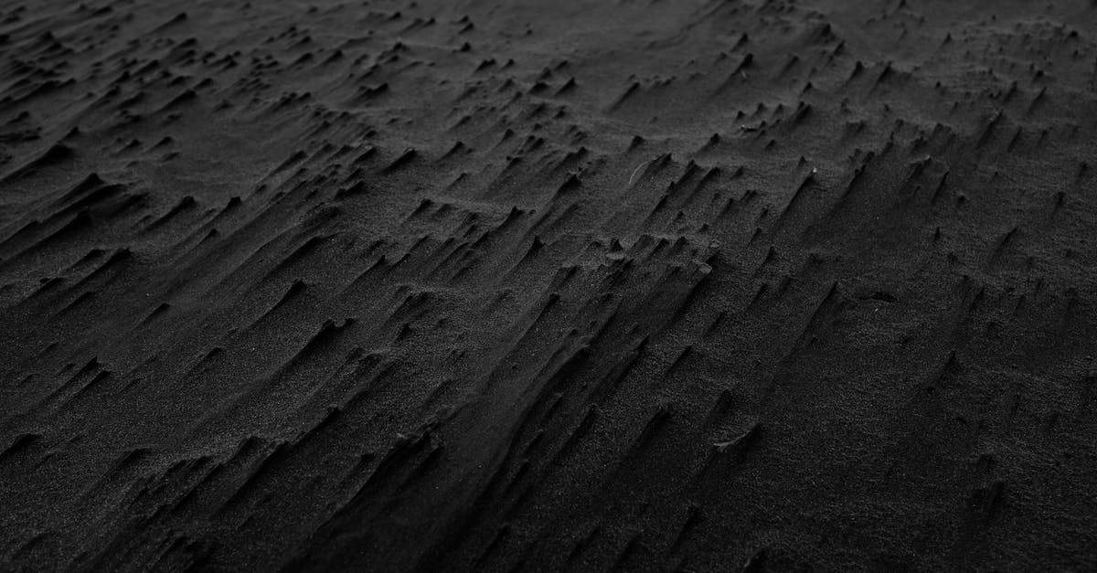 How Did Obara Sand manage this? - Black and White Photography of Sand