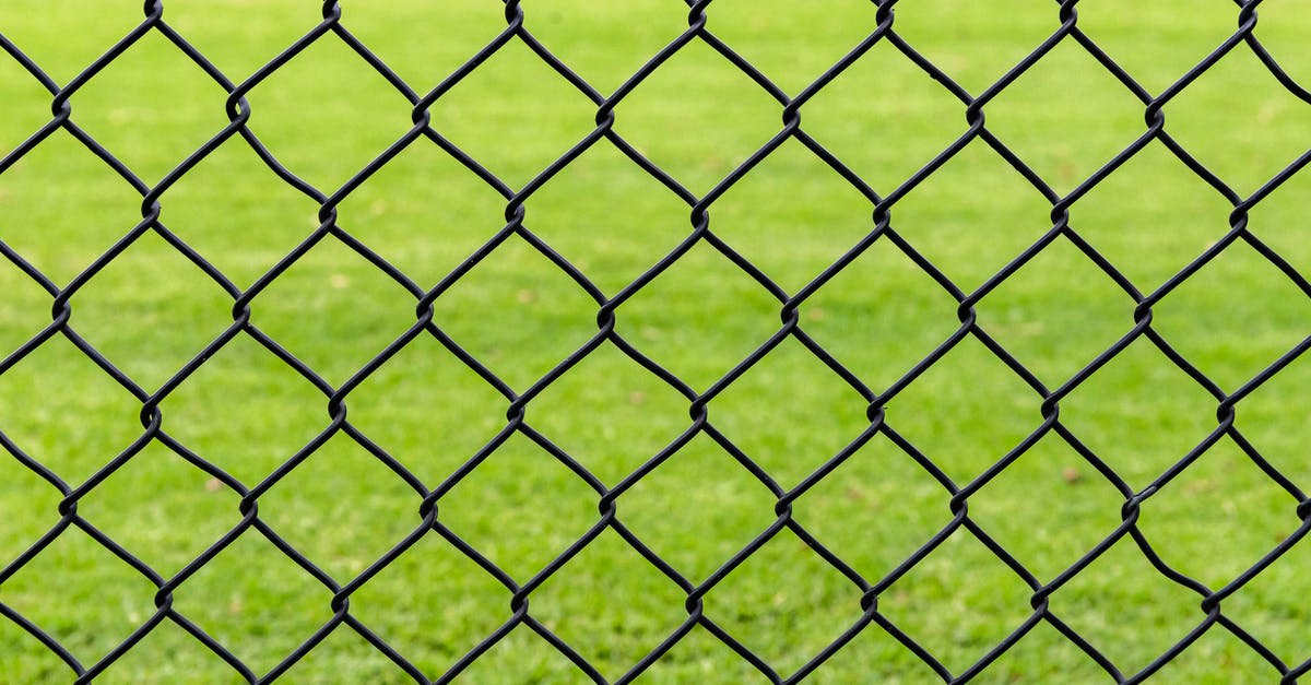 How did the death eaters go through the magical barrier sorrounding the Weasley's house? - Full frame background of fence with chain link net on blurred green meadow