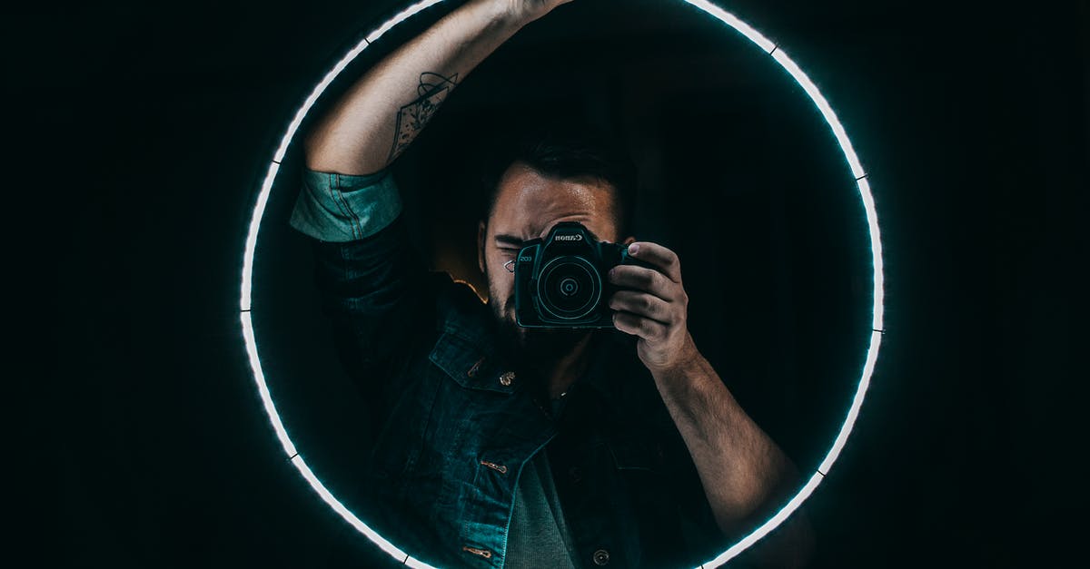 How did the first loop begin in Triangle? - Man Taking Photo Through Ring Light