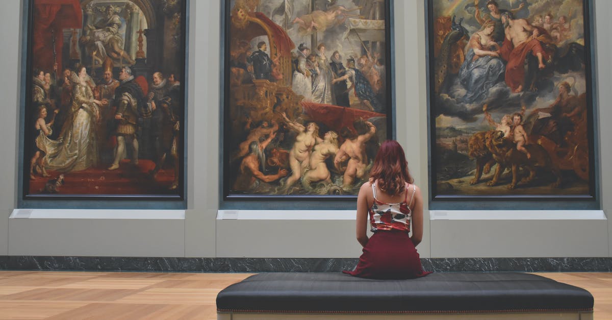 How did the gallery owners mistake the watercolored fake as a Pissaro? - Woman Sitting on Ottoman in Front of Three Paintings