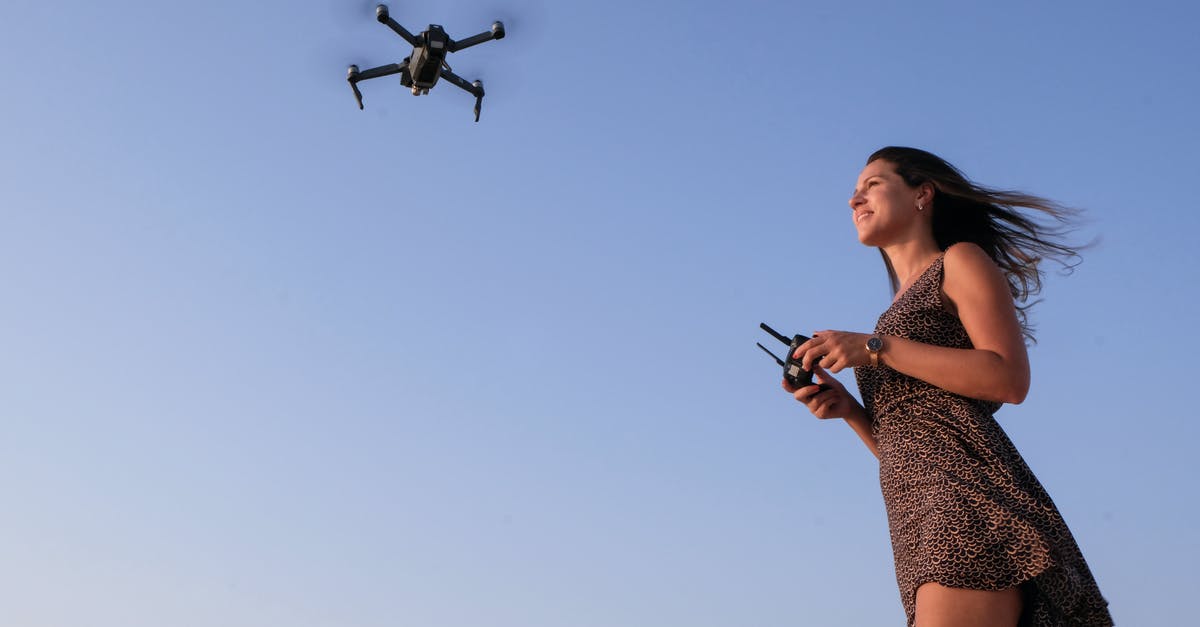 How did the woman fly through the wind screen? - Woman Playing Drone