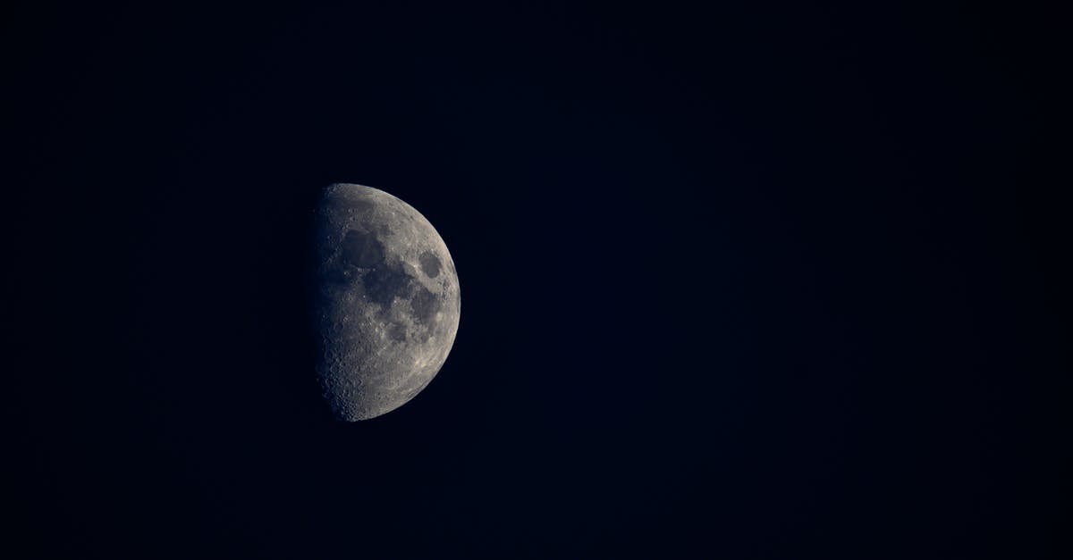 How did they know there was a 'dark side of the moon'? - Minimalistic view of half moon with spots at cloudless dark sky at night